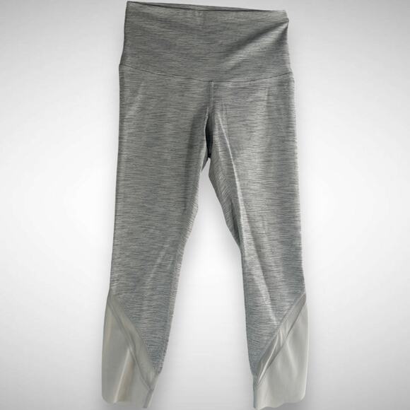 Lululemon Wunder‎ Under Scalloped Hem High-Rise Crop Leggings Size 6 Women's - Picture 2 of 8